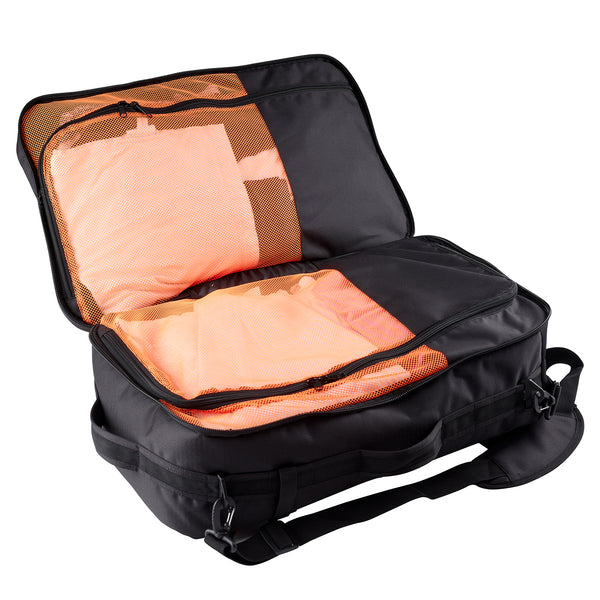 Caribee Altitude 40 Carry on Bag Black open