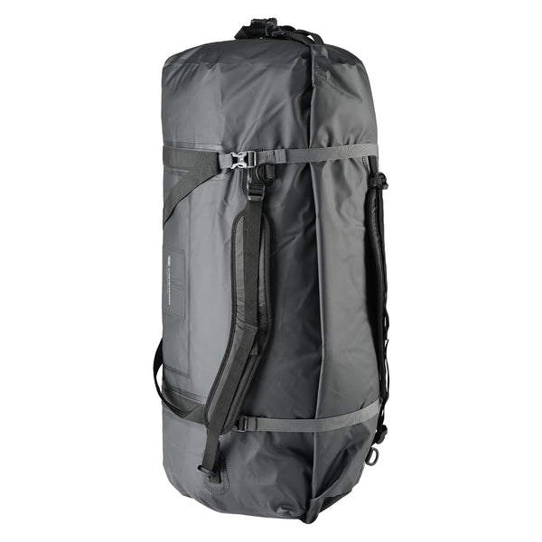 Caribee Water proof gear bag upright with shoulder straps