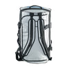 Caribee Kokoda 90L tarpaulin barrel bag grey upright