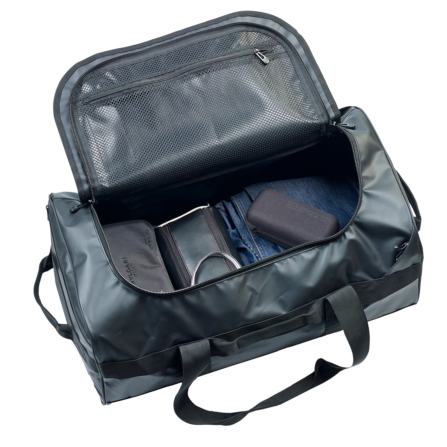 Caribee Titan 50L Gear Bag Black open