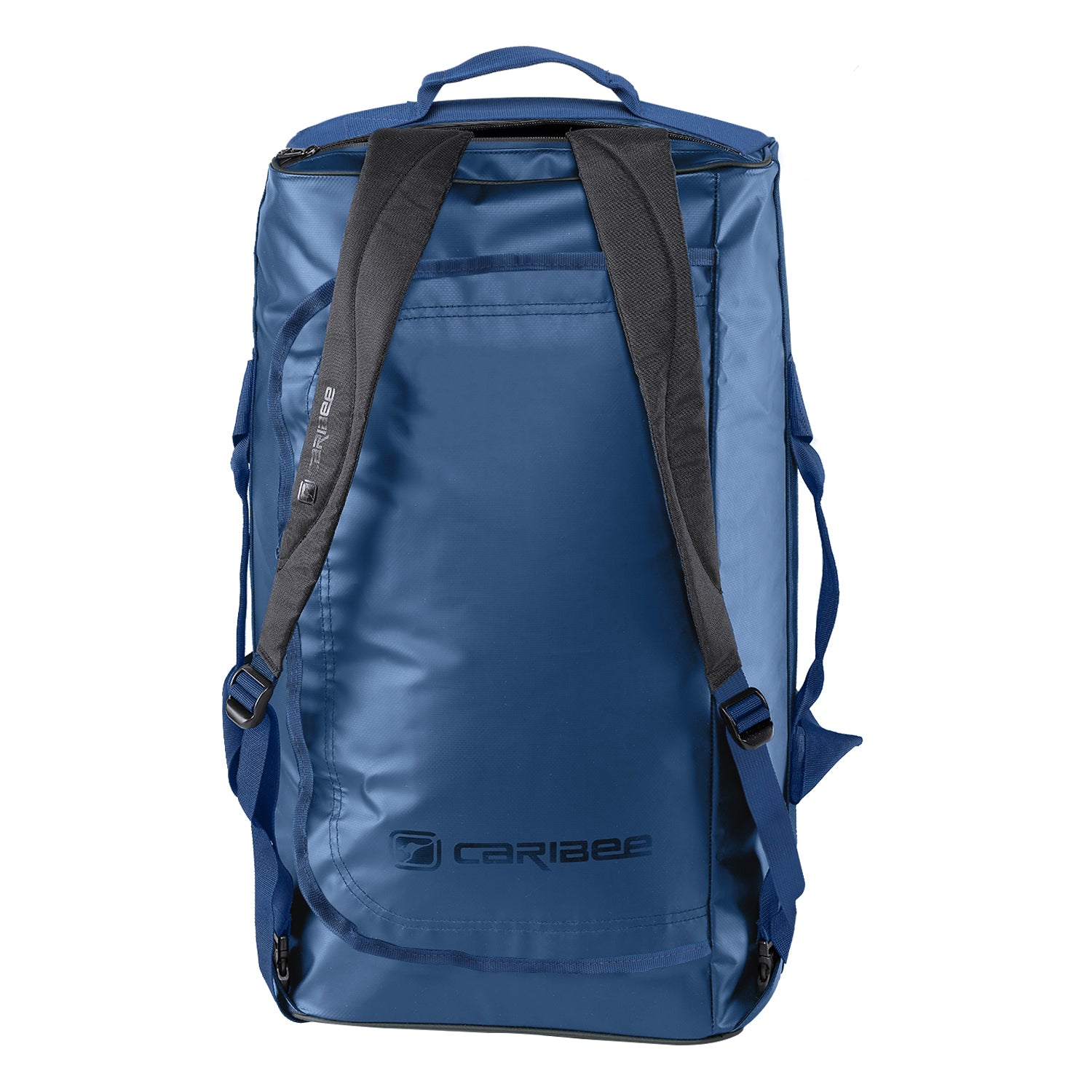 Caribee Titan 50L Gear Bag Blue with shoulder straps