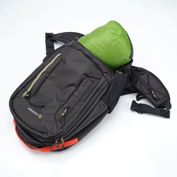 Caribee Urban Trek 38L Backpack base zip pocket