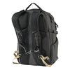 Black 30L backpack with sand colour accents on a white background
