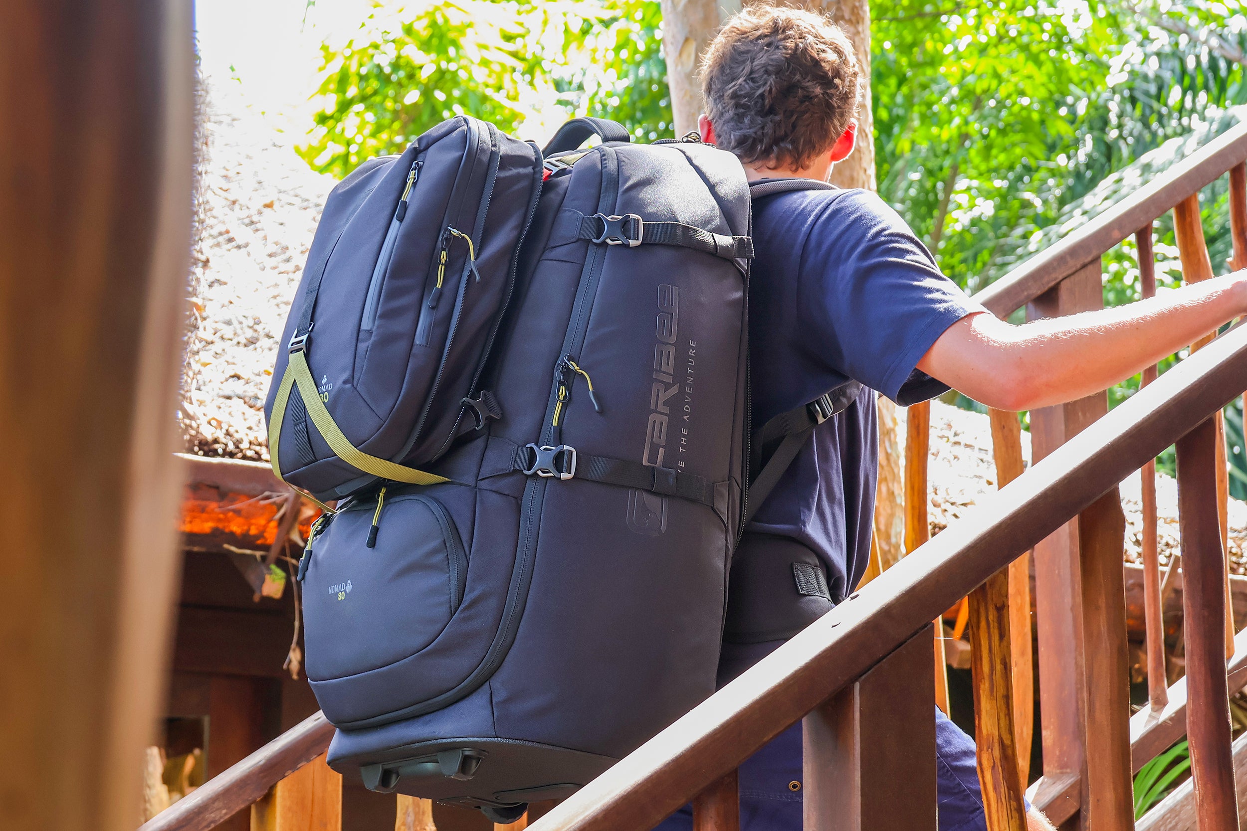 Nomad 80L RPET wheel travel backpack