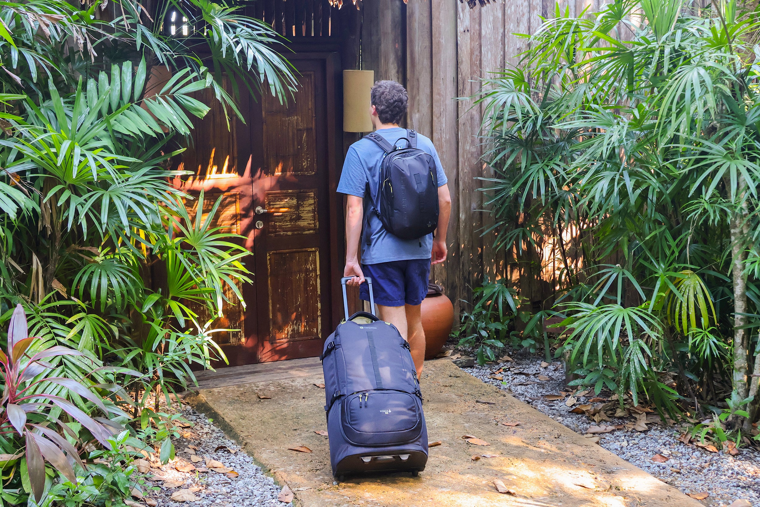 Nomad 80L RPET wheel travel backpack