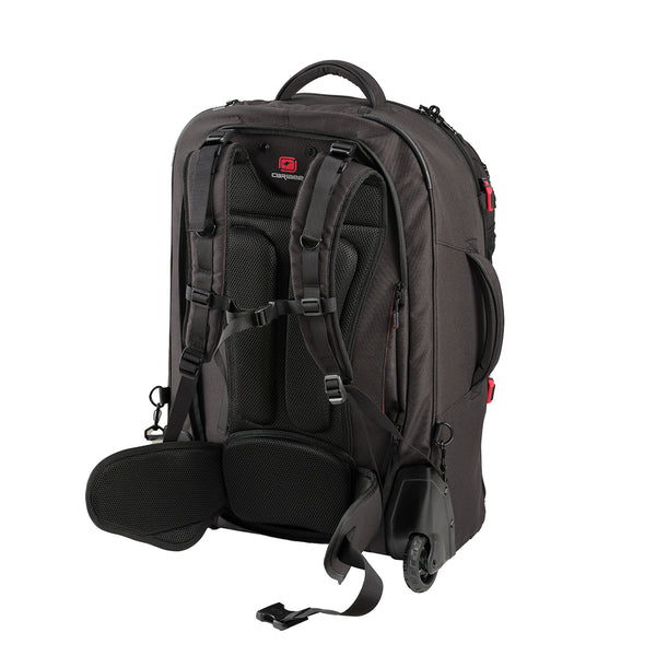 Caribee Sky Master 70L III wheel travel backpack concealable harness system 5