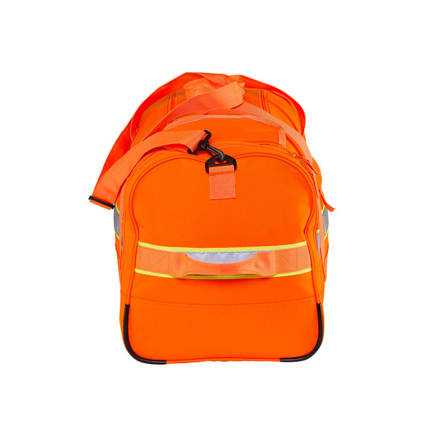 Caribee Bunker 60L Safety Gear Bag Orange end view