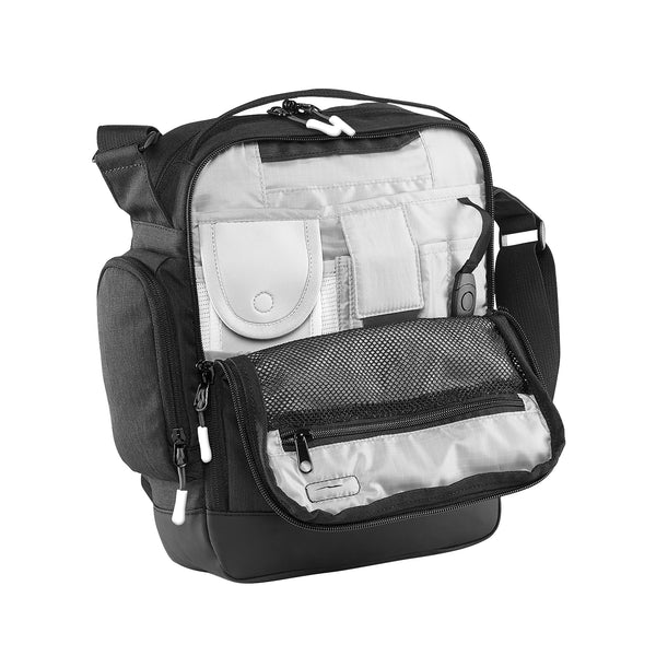 Caribee Departure Bag 2.0 Black rear zip organiser