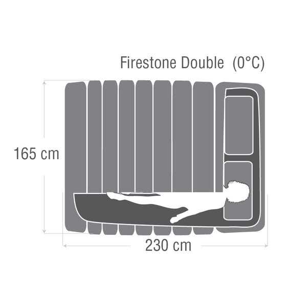 Caribee Firestone Double sleeping bag dimensions