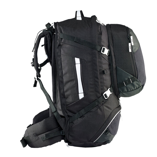 Caribee Journey 75L travel pack black side