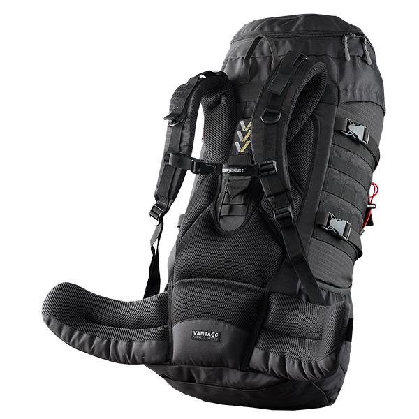 Caribee Pulse 65L Rucksack black adjustable harness
