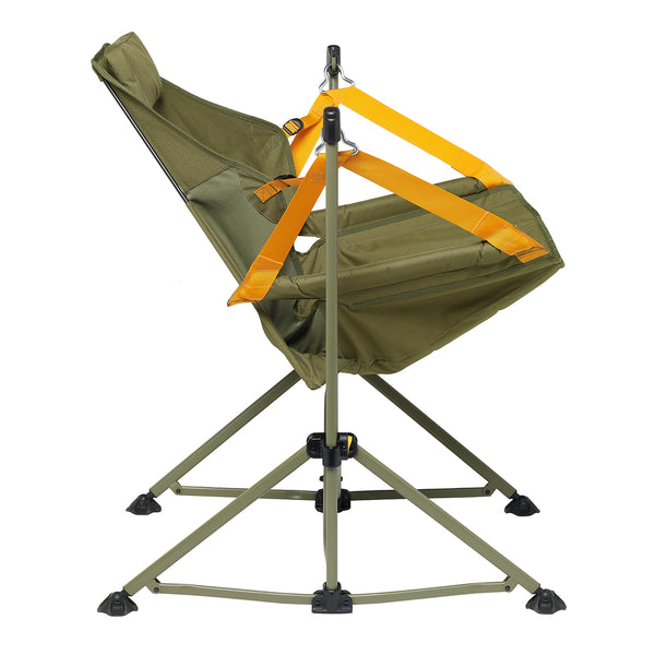 Caribee Regal Hammock Chair in Olive side view