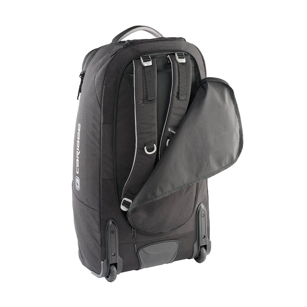 Caribee Adventure 70L Hybrid wheel backpack Black harness 1