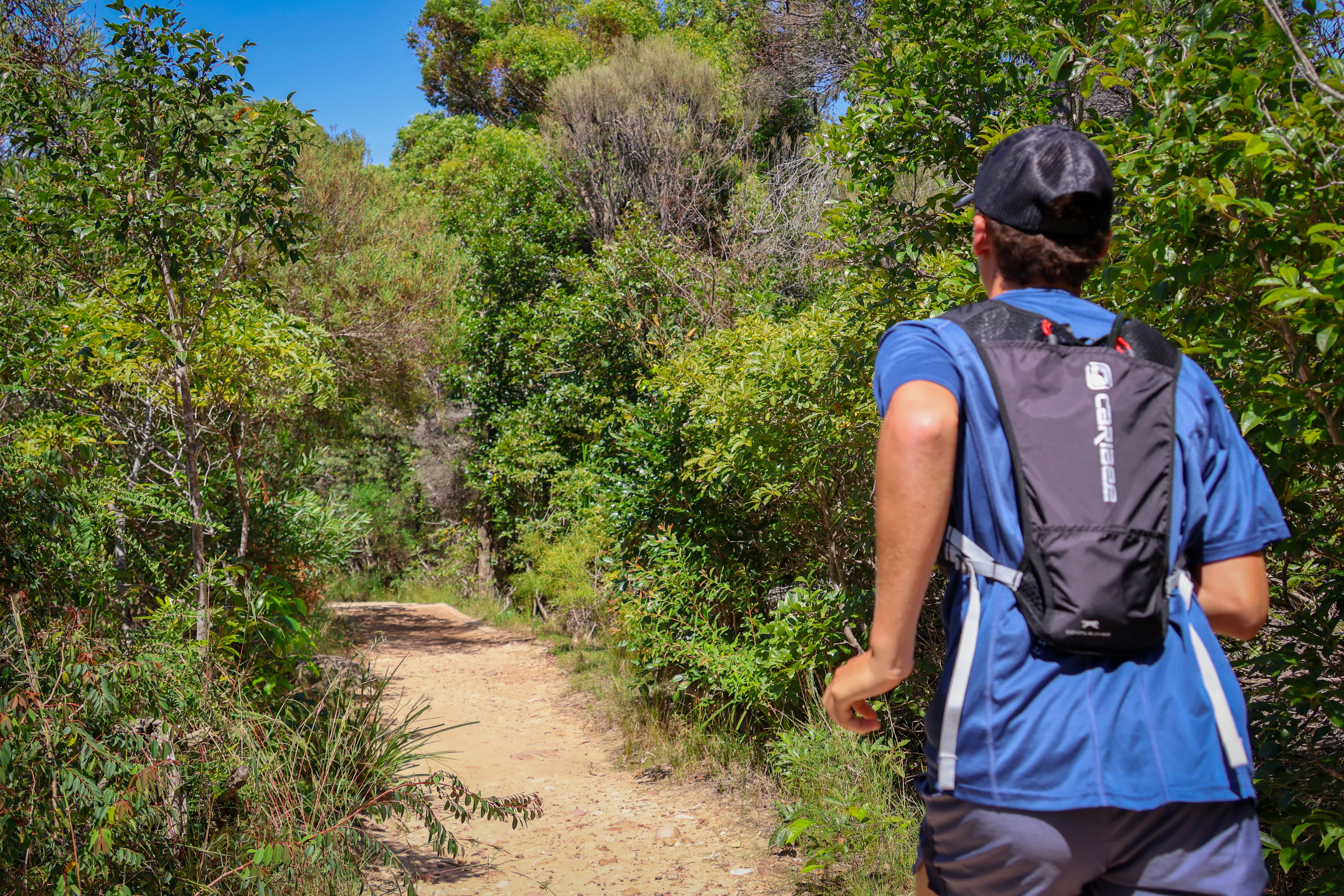 Caribee Coyote Runner in use on bush track