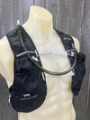 Multiple pockets on hydration running vest on mannequin