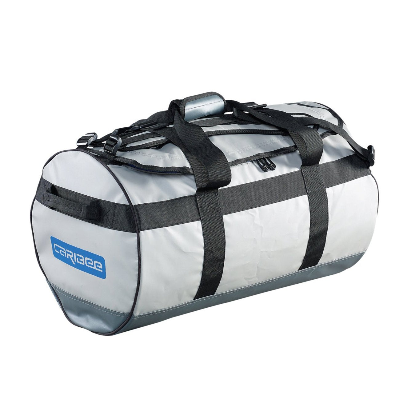 Caribee Kokoda 65L tarpaulin barrel bag grey