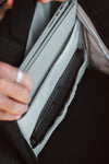 Caribee Yuma backpack open showing laptop sleeve and tablet sleeve