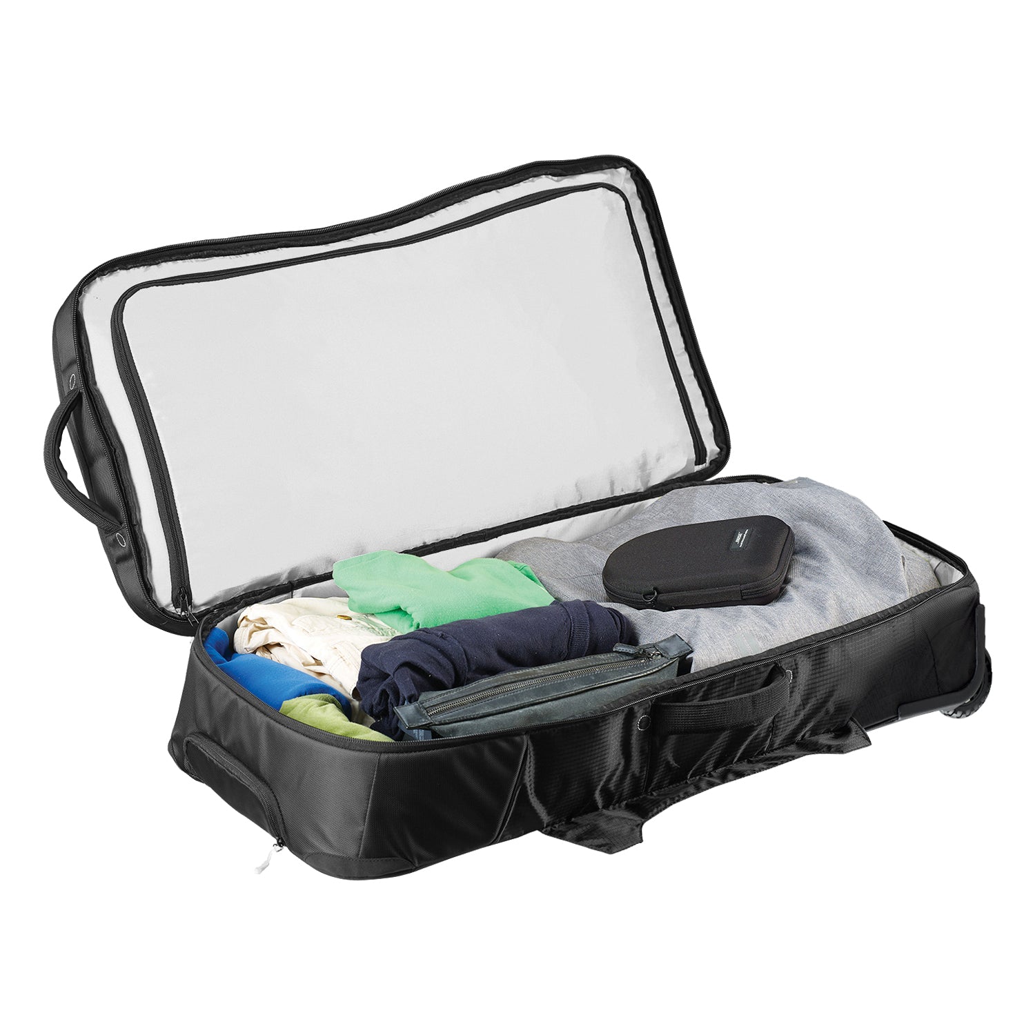 Caribee Global Explorer V2 125L travel bag base level open