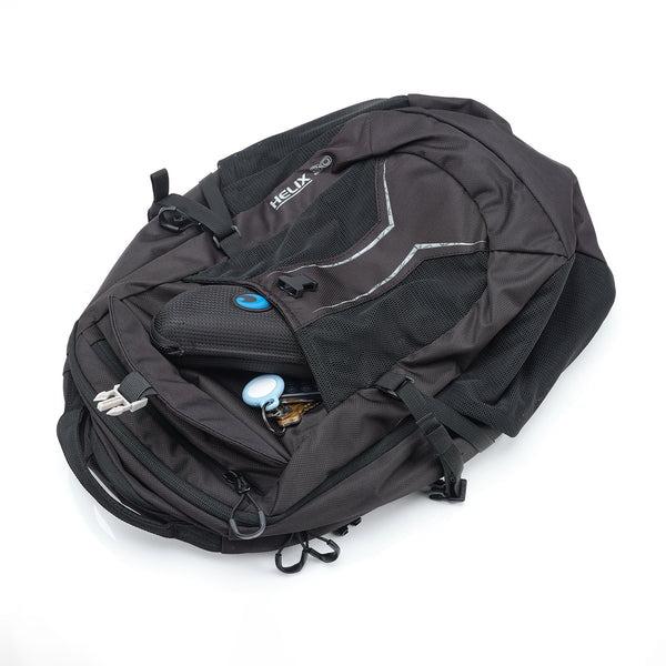 Caribee Helix 30L Backpack Black front sleeve