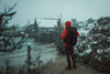 Black Phantom Rucksack on a hiker on the lakes edge