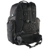 Black tactical backpack harness on a white background