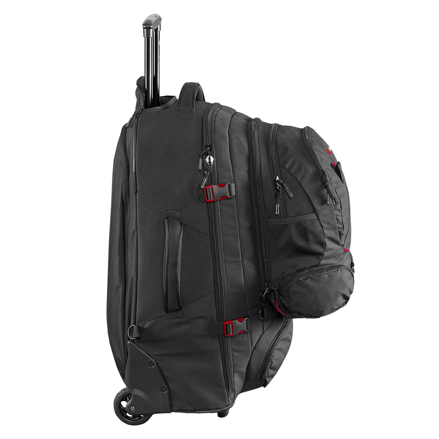 Caribee Sky Master 70L III wheel travel backpack side profile