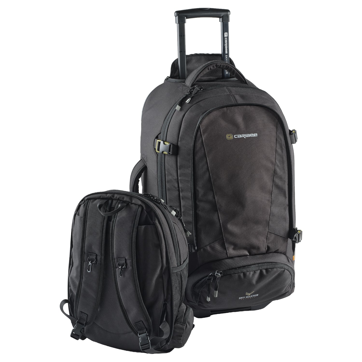 Caribee Sky Master 70 IV Black daypack off harness view