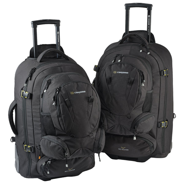 Caribee Sky Master 70 and 80 IV wheel travel backpacks
