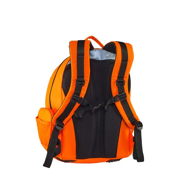 Caribee Calibre 26L high visibility backpack in orange harness