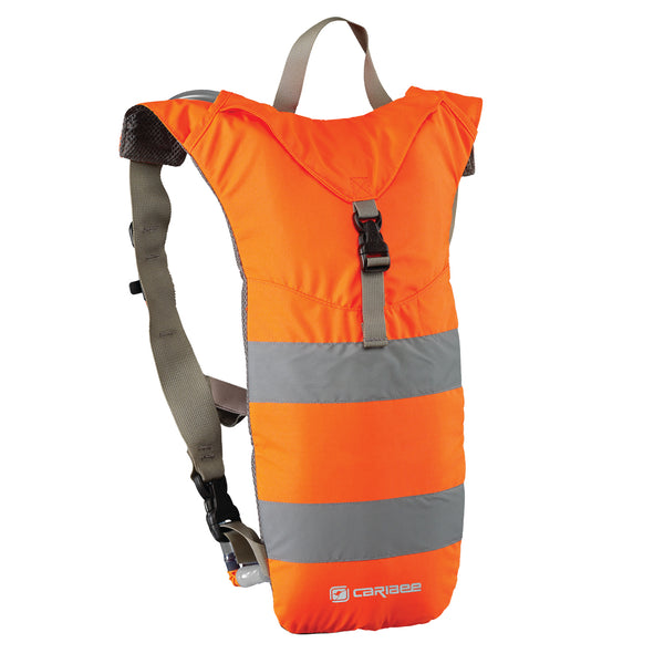 Caribee Nuke Hi Vis 3L hydration backpack orange