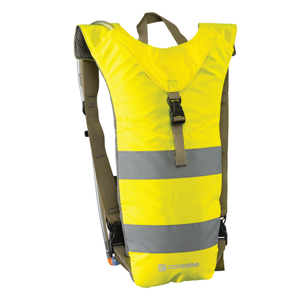 Caribee Nuke Hi Vis 3L hydration backpack yellow