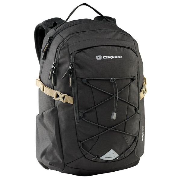 Caribee Wasp 30L backpack with raincover - Black