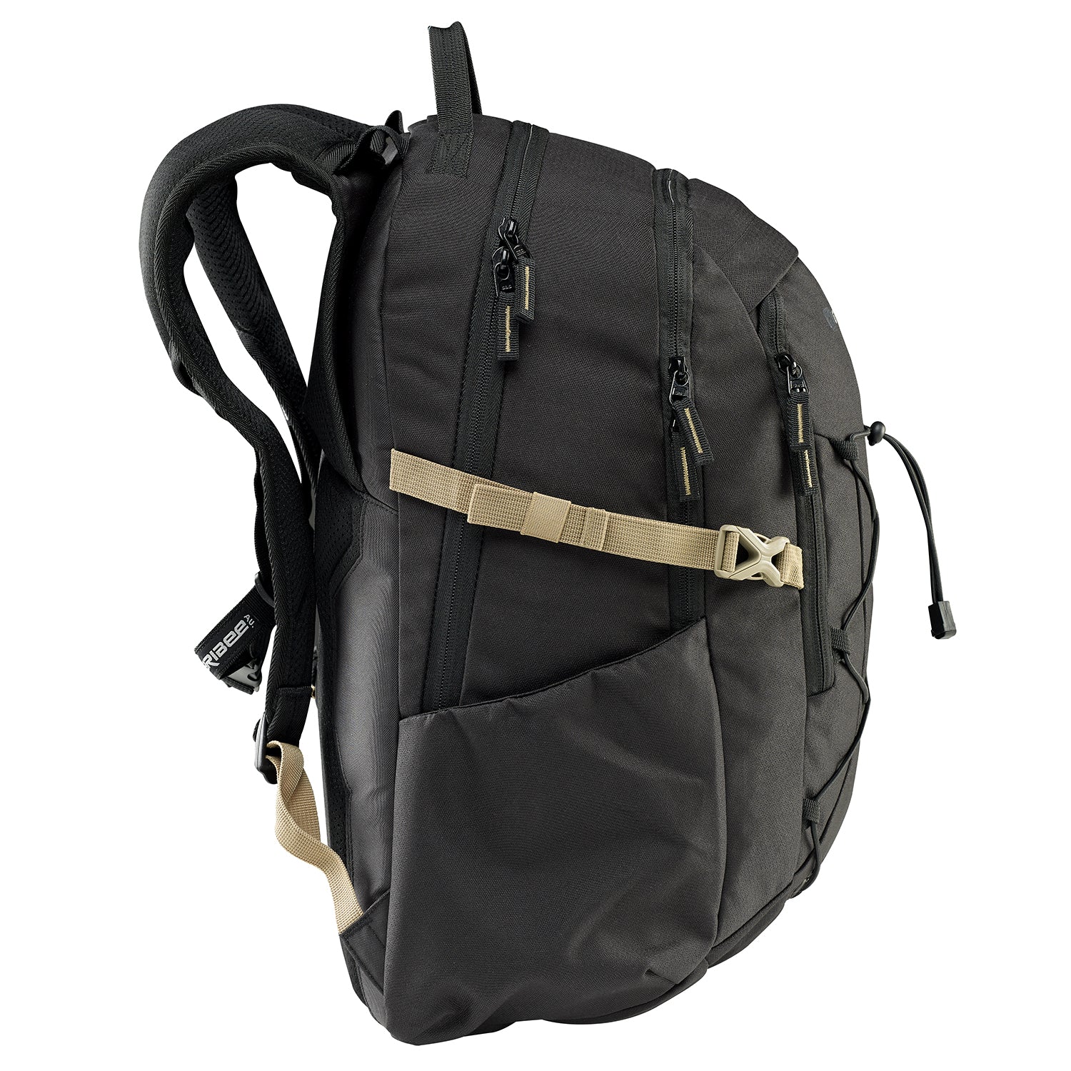 Caribee Wasp 30L backpack with raincover side - Black