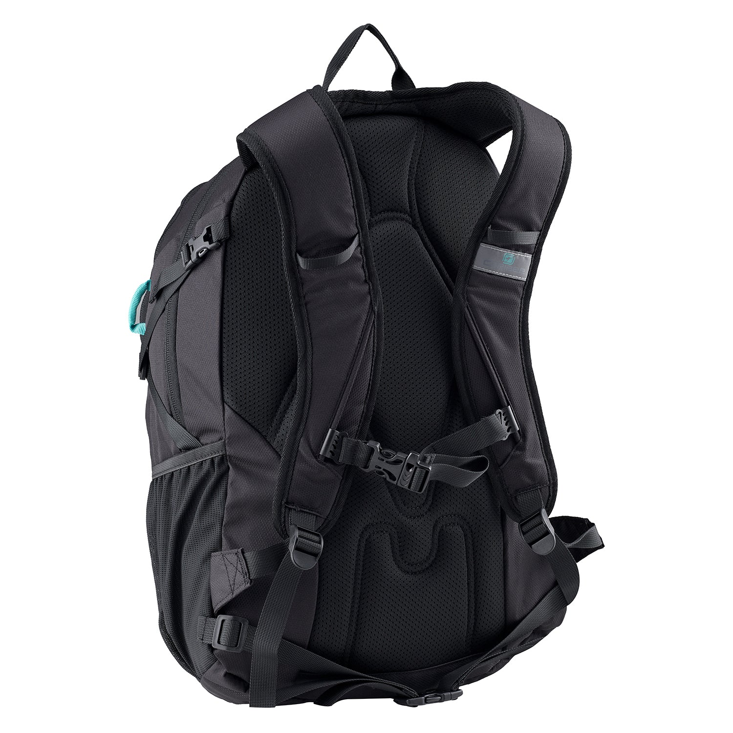 Caribee X-Trek 28 backpack - Black/Alligator Green back system