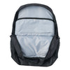 Caribee Yuma 25L backpack open showing laptop and tablet sleeves
